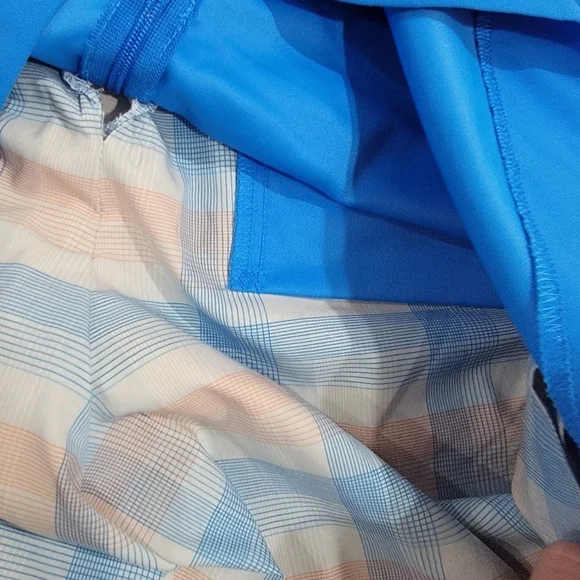 Nike Golf Skort Blue Skort Activewear Skirt with Shorts Zipper sides Size 10 - Picture 14 of 15